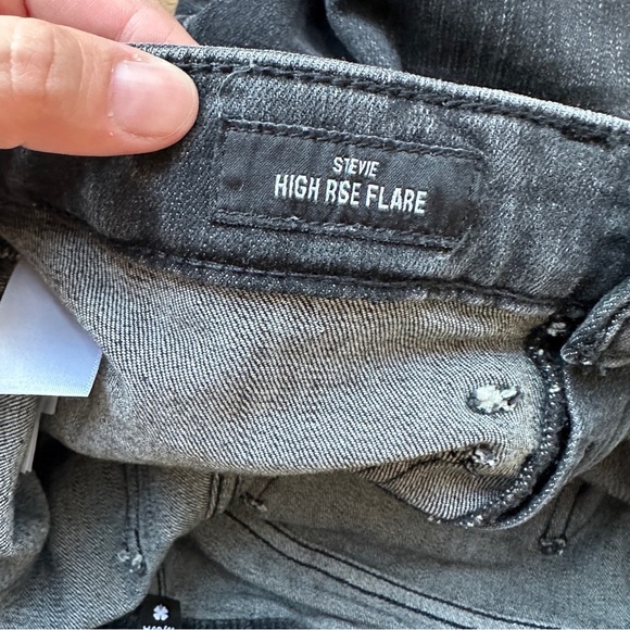 Lucky Brand Black High Rise Stevie Patch Pocket Flare - Picture 6 of 9